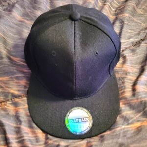 Black Original Snapback Cap, NWT